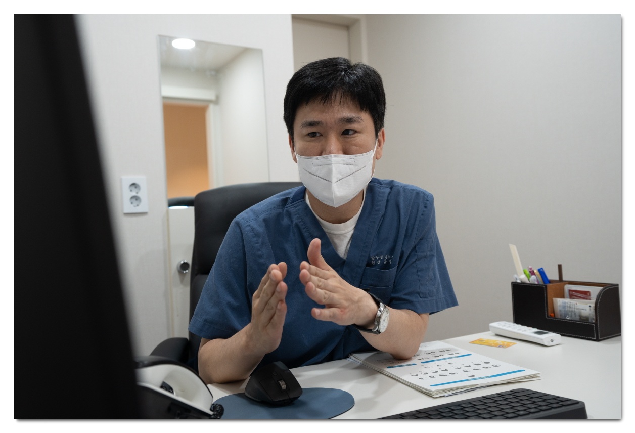 탈모 병원 어디로, 압구정더모의원 탈모치료 상담 모습