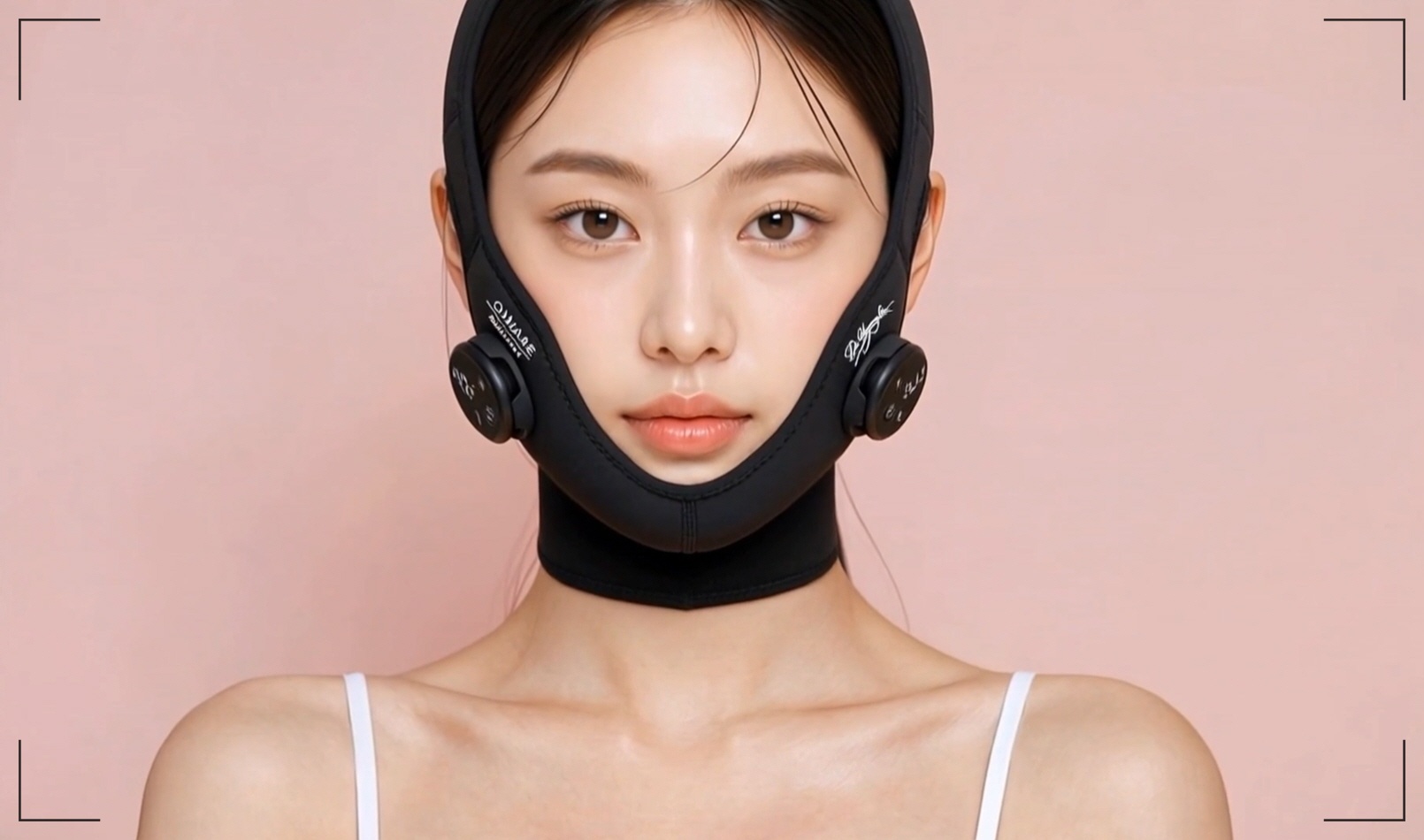 얼굴 갸름해지는법 듀얼 EMS 리프팅 밴드 오마이페이스 착용 모습