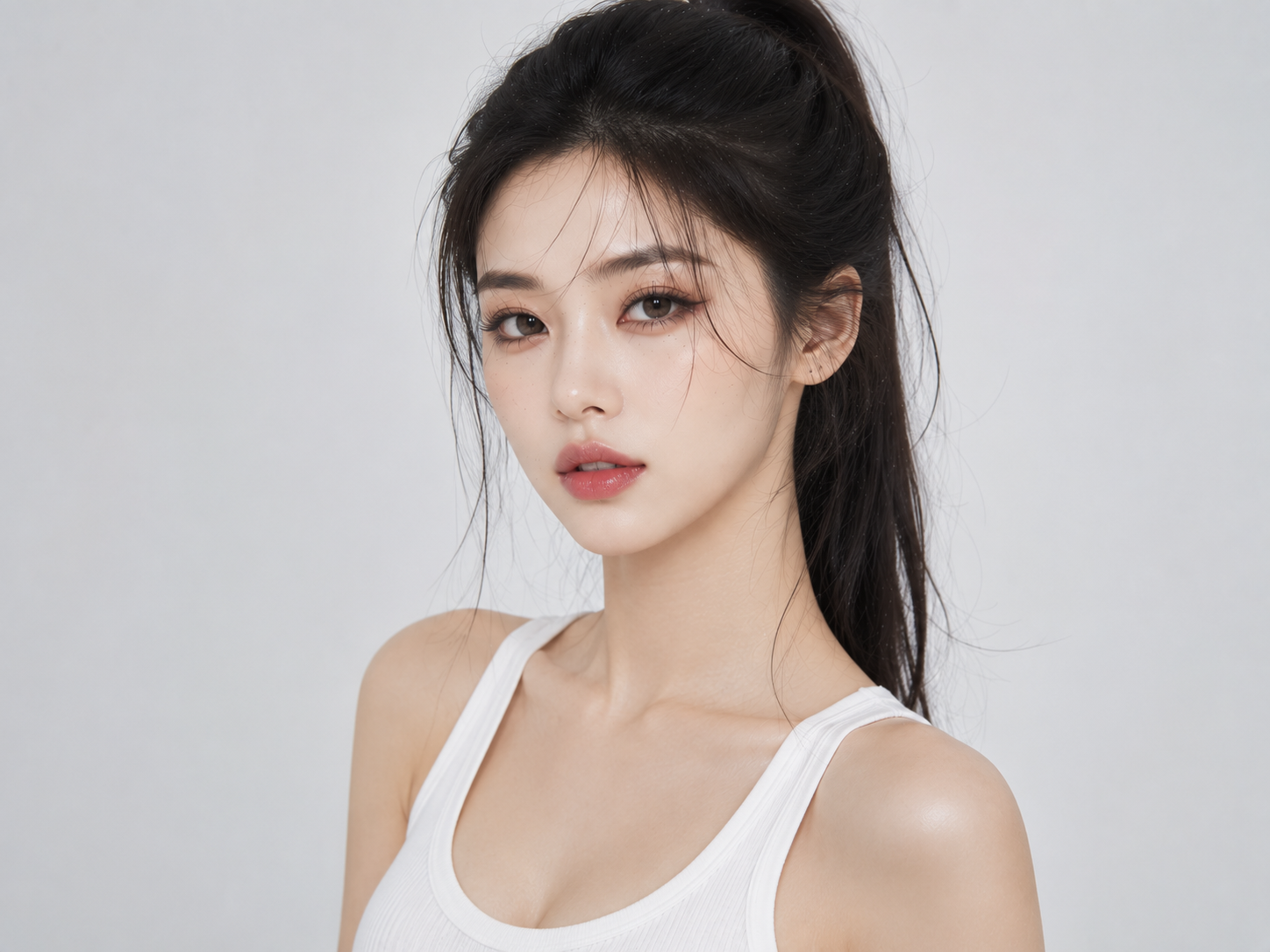 이중턱 없애기, 피부 처짐 고려한 지방흡입 애프터 사진